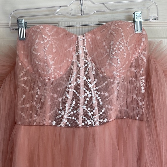 NWOT. Etsy DesignsByAlexxandra Prom Dress. Off the Shoulder. Soft Pink. - Picture 4 of 4
